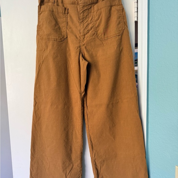 Anthropologie High-Rise Wide-Leg Jeans in Tan - Picture 3 of 7